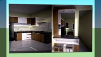 white wood kitchenset design