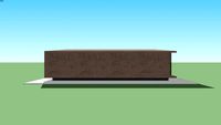 Simple sloped roof house