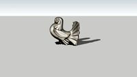 oiseau métal art déco