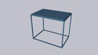 Framed M_Coffee table_Serenity Blue