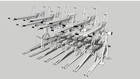 Two Tier Bike Rack: The Timberline Single Sided 16