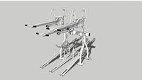 Two Tier Bike Rack: The Timberline Single Sided 6