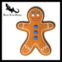Gingerbread Man Cookie 3D Model