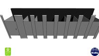 ADA 8-Stall Toilet Partition Floor-To-Ceiling-Bradmar