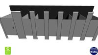 ADA 7-Stall Toilet Partition Floor-To-Ceiling-Bradmar