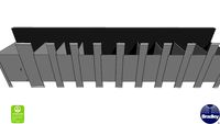 ADA 10-Stall Toilet Partition Floor-To-Ceiling-Bradmar