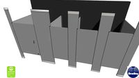 ADA 4-Stall Toilet Partition Floor-To-Ceiling-Bradmar
