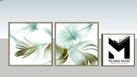 QUADROS PENAS AZUIS