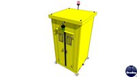 Outdoor Enclosed Safety Shower with Tepid Water Inlet