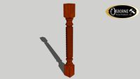 Right Spiro Island Post (34-1/2' x 3-1/2')