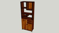 DKW kast combi old wood