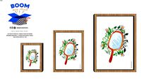 Quadro infantil espelho magico