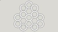 Hexagone spirals, Optical illusion.