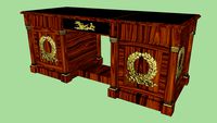 Desk Study Office Library Large Empire Regency Mahogany Ormolu