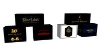 Liqueur/alcohol boxes for display