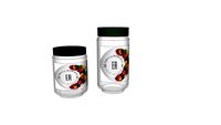 Empty jar with label