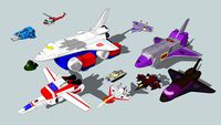 1984+2010 autobot and decepticon flyers