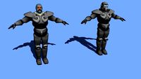 Fallout II classic T51 power armor (low poly)