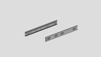FL-COU20-100LBS : 20'' pair drawer slides steel zn