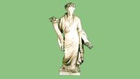 2D Statue Classical Roman Ceres Demeter
