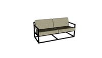 Cubik Sofa 2 seater Linen Hope Pepper 11_Ebonised