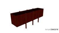 BUFFET PALAFITA M - L180 x P45 xA72 cm - Felipe Zorzeto Design