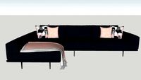 Sofa L Azul marino L Sofa Navy blue