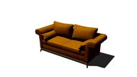 HOME CB SOFA PADUA (C) BASE MADERA 1PZA MOSTAZA