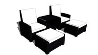 JUEGOS DE SALA PALAU HOME FRESCO RATTAN SET 3