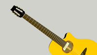 Yamaha APX-6NA Acoustic Guitar - head bat mod
