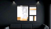Conjunto Quadros Noir - Quatro Lados Quadros