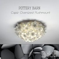POTTERY BARN Capiz Oversized Flushmount
