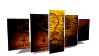 Tableau en 5 parties / Frames in 5 parts
