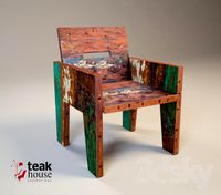 Solid teak chair Yossi