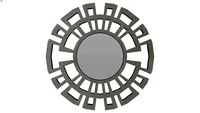 HOME PLUS ESPEJO CIRCULAR 28745 MARCO FORMA TZ PLATA ANTIGUA (67)