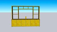 All Plywood entertainment center (9.5'w x 7'h x 1.5'd)