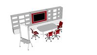 office chair with table
