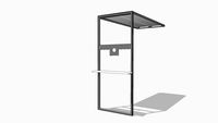 QuiXy lightbox arch unit 992*2294*2418+ monitor A (39.06'' x 90.31'' x 95.2'')