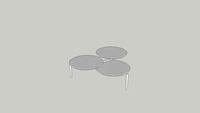 WEST ELM TREBLE COFFEE TABLE