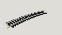 HORNBY OO R604 1st Rad Standard Curve Arc