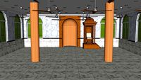 Mosque Interior, Myanmar, Design by Mr Aung Moe Oo.
