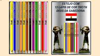 estojo com 12 lápis de cor Thoth