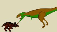giganotosaurus vs triceratops