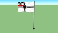 War flag of the Kaiserliche Marine from 1871 to 1892