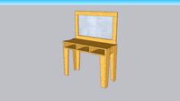 TOCADOR DAMA EN MADERA