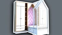Bebek yatağı ve dolabı / baby bed+cabinet