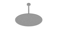JEE-O slimline shower head large & ceiling shower 35 - brushed stainless steel