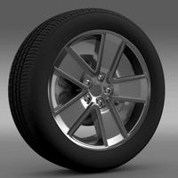 ChevroletCamaroRedflash2010wheel 3D Model