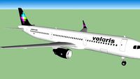 Airbus A321 Volaris Negro