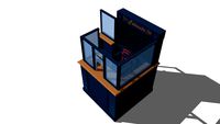 Cash counter and tobacconist for bars